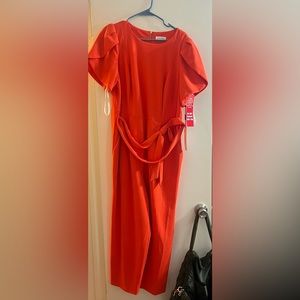 Brand new CALVIN KLEIN Orange Jumpsuit